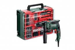 Metabo 240V SBE 650 Mobile Workshop, 78 pce Accessory Set in Carry Case £89.95